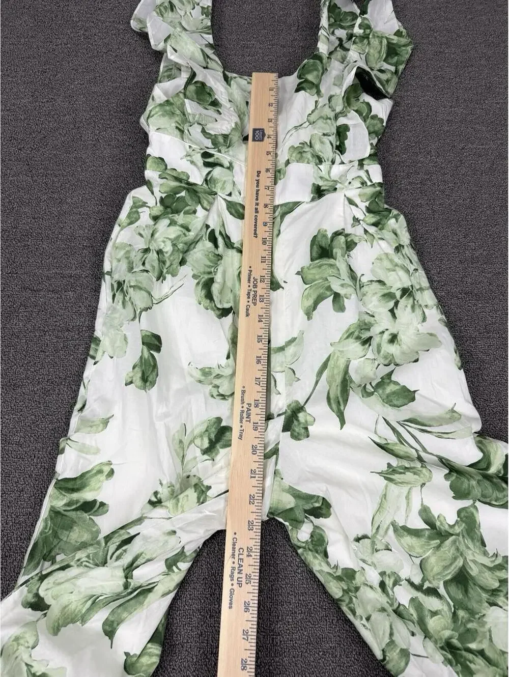 Taylor Womens S Flutter Sleeve Jumpsuit Floral Wide Leg Cropped Beachy Spring - Picture 7 of 7
